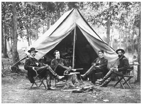 These officers with the Secret Service Department managed scouts and spies attached to the Army of the Potomac during the Civil War. ©CORBIS.