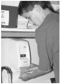 Hand-washing is a good habit to develop. (Photograph by Robert J. Huffman. Field Mark Publications. Reproduced by permission.)