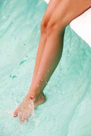 Hydrotherapy for spider veins