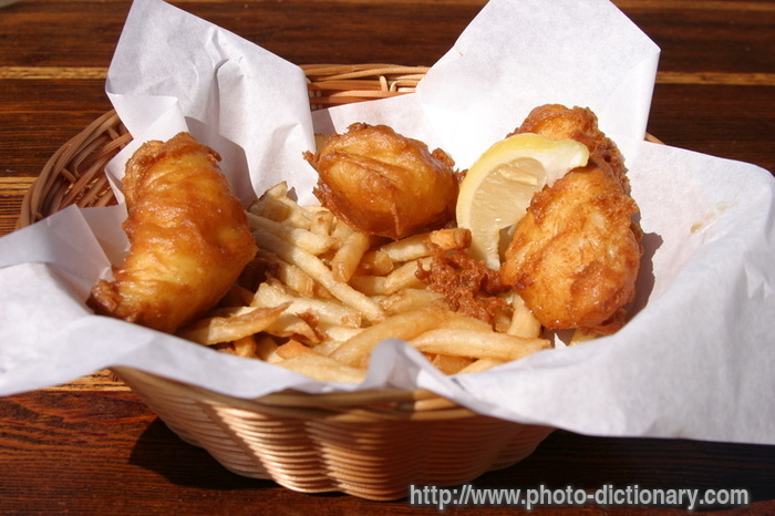 fish and chips - photo/picture definition - fish and chips word and phrase 