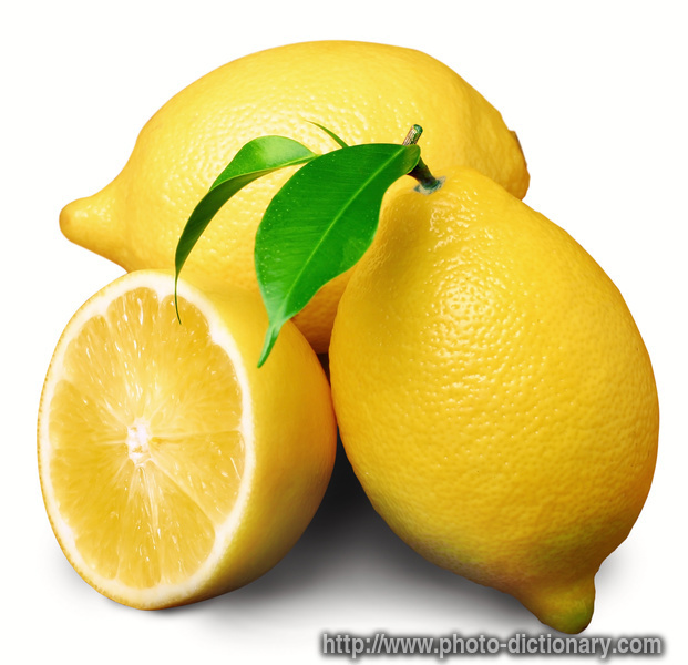 lemon - photo/picture definition - lemon word and phrase image